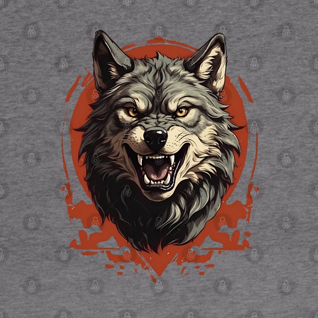 Roaring Wolf Art by VivaLaRetro